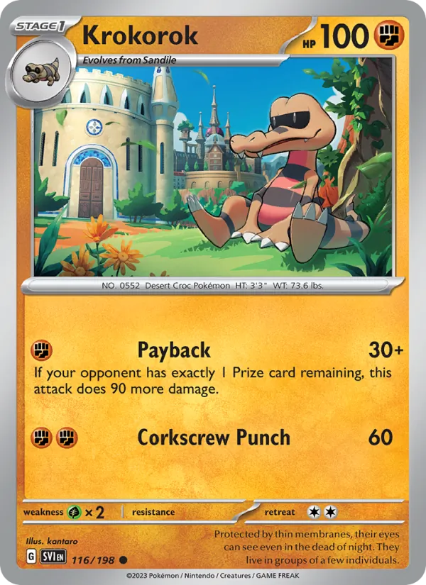 Krokorok - SVI 116/198 - Pokemon card