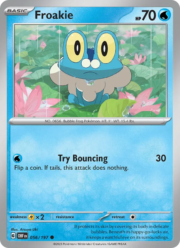Froakie - OBF 056/197 (Reverse Holo) - Pokemon card