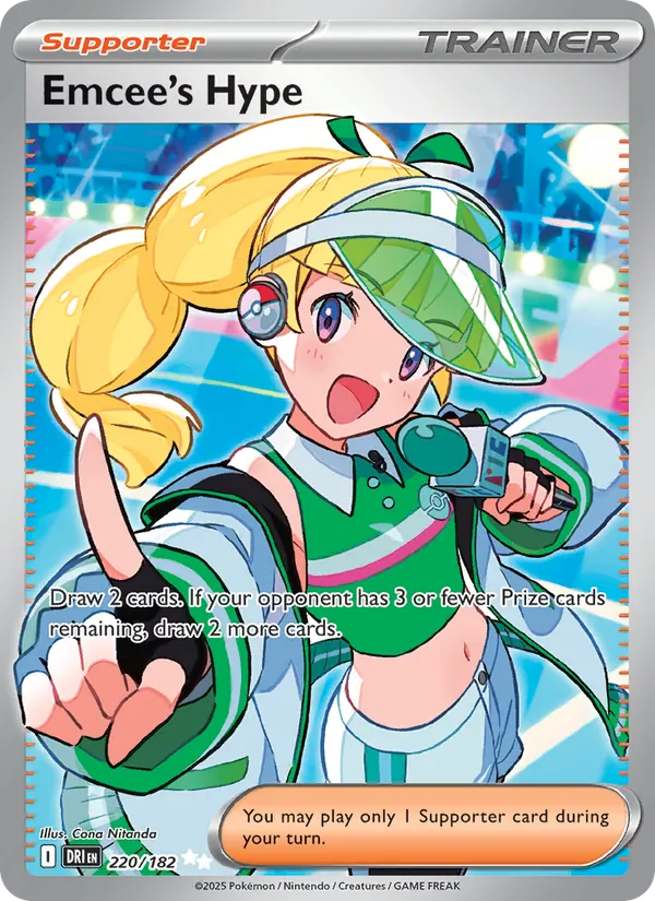Emcee's Hype - DRI 220/182 (Holo) - Pokemon card