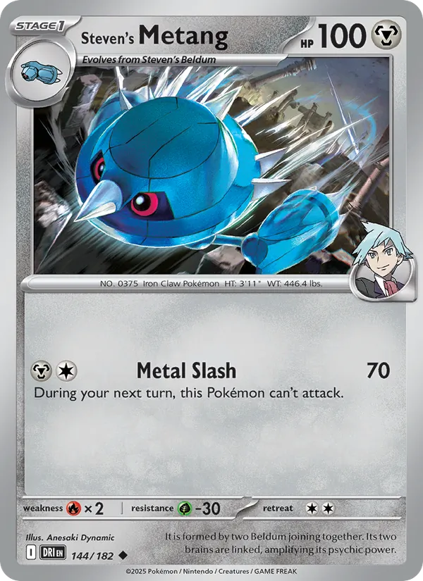 Steven's Metang - DRI 144/182 - Pokemon card