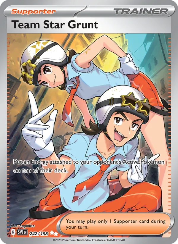 Team Star Grunt - SVI 242/198 (Holo) - Pokemon card