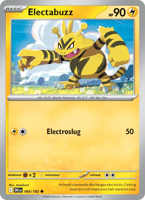 Electabuzz - DRI 068/182 (Reverse Holo) - Pokemon card