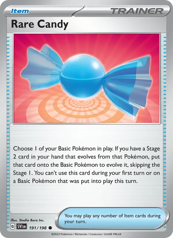 Rare Candy - SVI 191/198 - Pokemon card