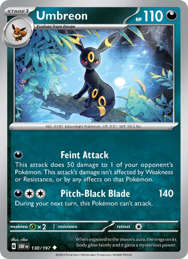 Umbreon - OBF 130/197 - Pokemon card