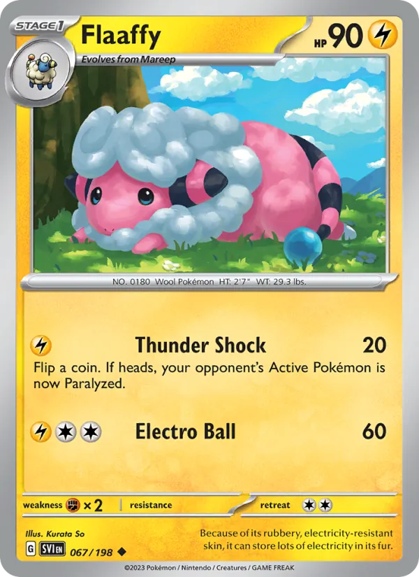 Flaaffy - SVI 067/198 (Reverse Holo) - Pokemon card