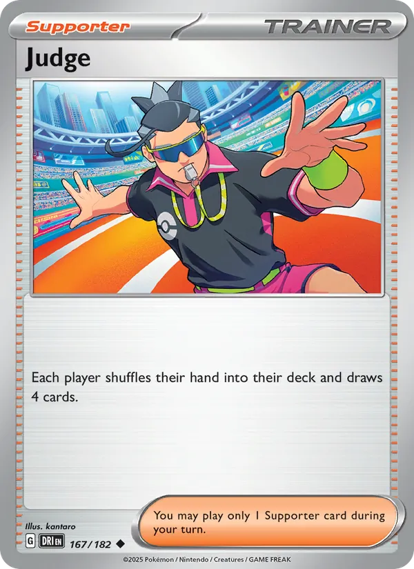 Judge - DRI 167/182 - Pokemon card
